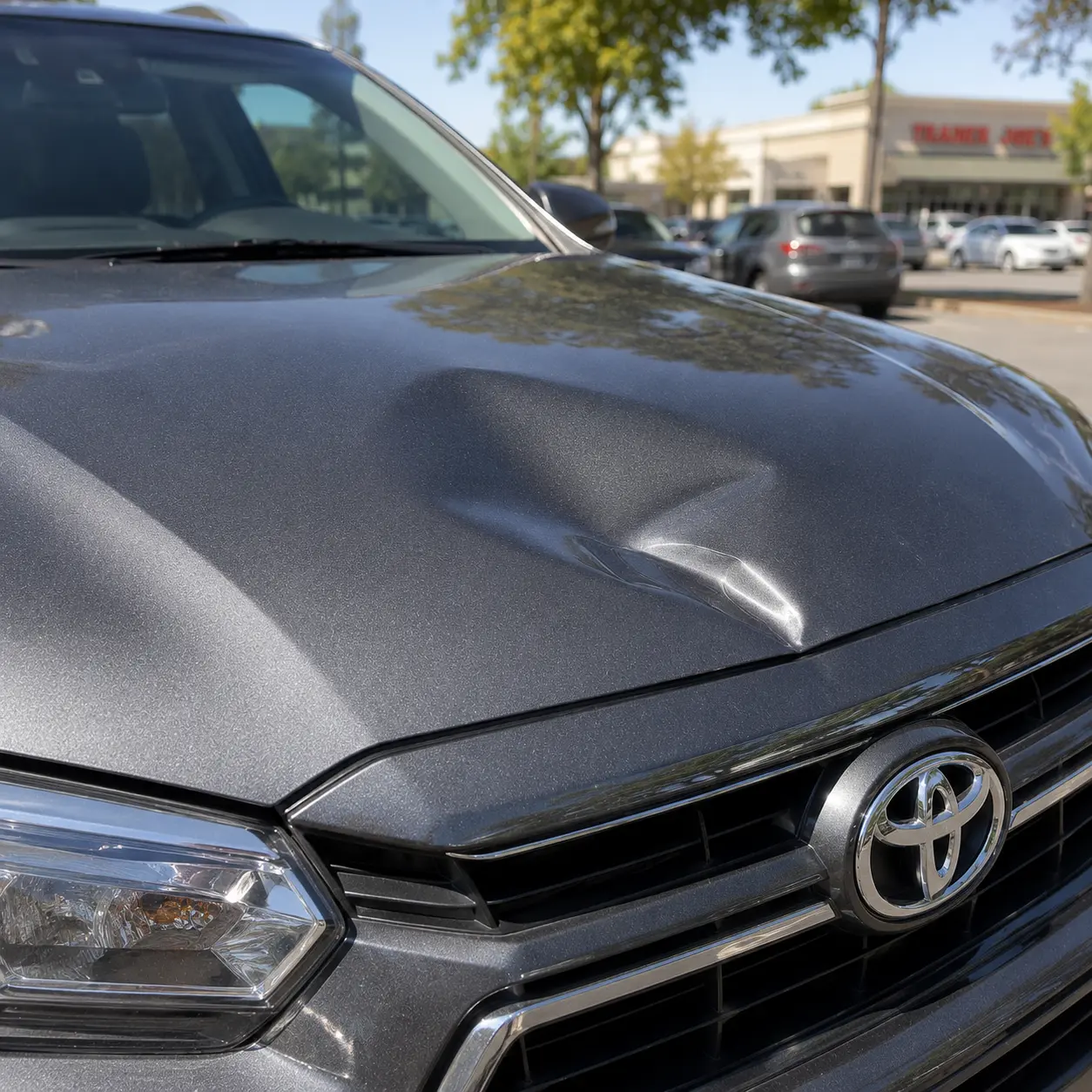 Customer review for parking lot dent in Clovis